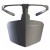 Protective Face Shield with Earmuffs and Eyeglass Holder Black Plastic Nose and Mouth Protector Face Shield