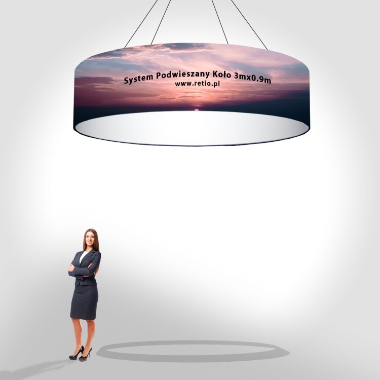 Oval Fabric Hanging Banner