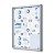 SL 9xA4 Magnetic Display Case 66x92 cm with Sliding Door, Locked with a Key for Internal Use, Display Cabinet, Advertisement Display, Information Display, Notice Board, Information Board