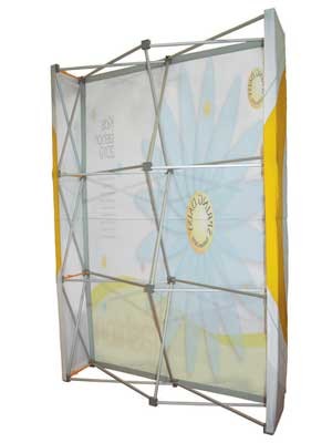 Straight Hop-Up Stand 1,5 x 2,3 m with a single-sided printout