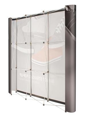 Pop-up premium set - straight wall 2.5 x 2.2 m + case with one-sided print