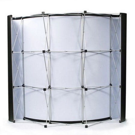Curved Pop-Up Stand - Premium 2,5 x 2,2 m with single-sided printout