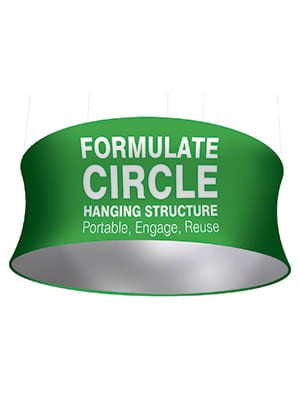 Oval Fabric Hanging Banner