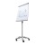 Magnetic Flipchart SCRITTO® Vario 68 x 100 cm, Stand with a Magnetic Dry-wipe Board, Mobile Flipchart, Stand with a Writing Board on Wheels with Adjustable Height