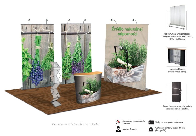 12 m2 Natural exhibition set