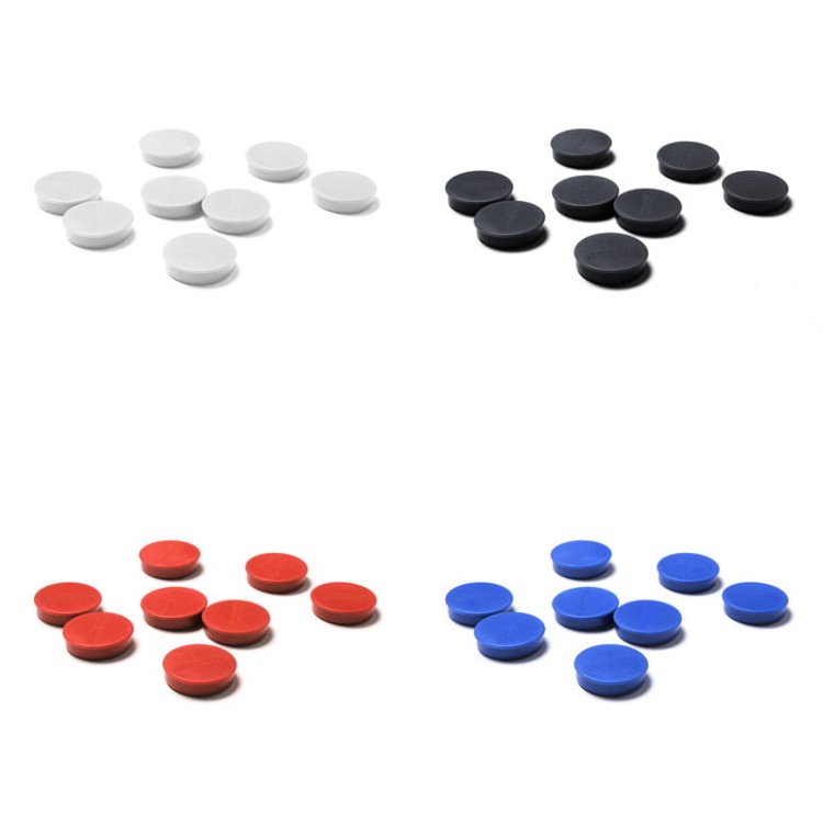 Set of 8 SCRITTO® Magnets, 35 mm in Diameter, for Magnetic Whiteboards, Whiteboard Magnets for Magnetic Whiteboards