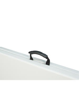 Advertising catering table, extendable table 180 cm, event table, foldable banquet table, folded into a suitcase