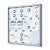 SL 12xA4 Magnetic Display Case 88x92 cm with Sliding Door, Locked with a Key for Internal Use, Display Cabinet, Advertisement Display, Information Display, Notice Board, Information Board