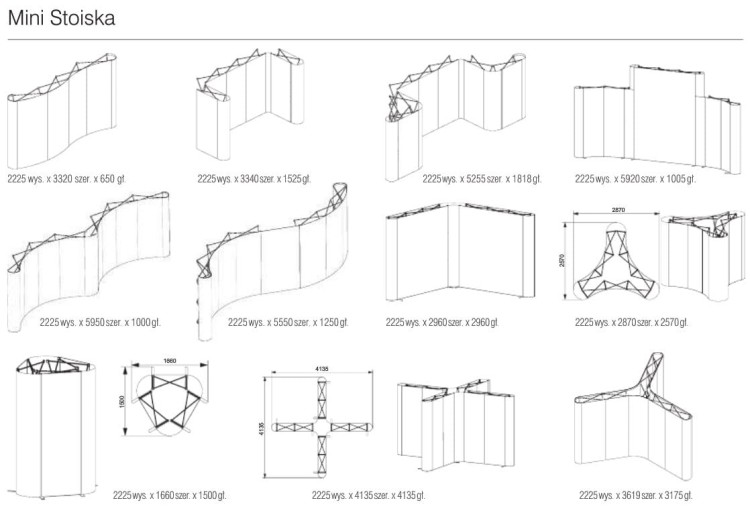 Pop-up premium set - straight wall 3 x 2.2 m + case with one-sided print