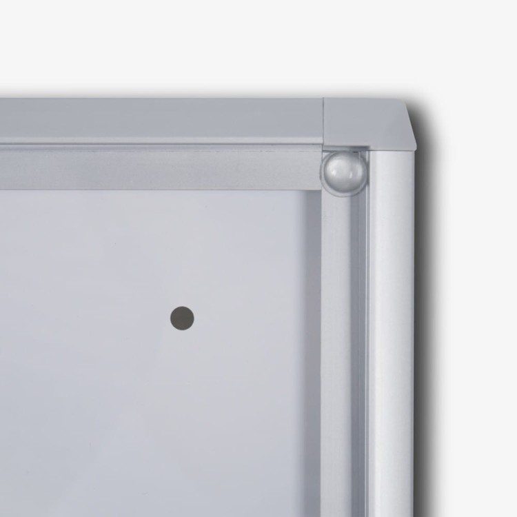 XS 4xA4 Magnetic Display Cabinet 44X61 cm with B1 Flame Retardant Certificate, Closed with a Key for Internal Use, Internal Display, Advertising Display, Information Display, Notice Board, FIREPROOF Information Board