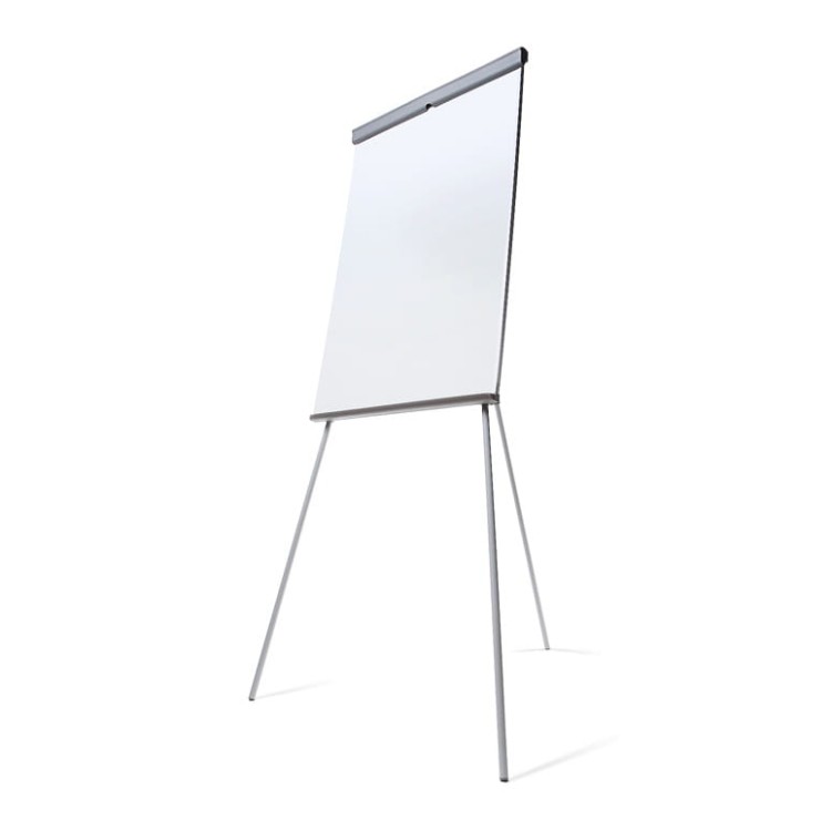 SCRITTO® Standard Magnetic Flipchart 68 x 100 cm, Stand with Magnetic Dry-wipe Board, Mobile Flipchart, Stand with Writing Board with Adjustable Legs and Adjustable Height