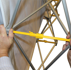 Straight Hop-Up Stand 3 x 2,3 m with a single-sided printout