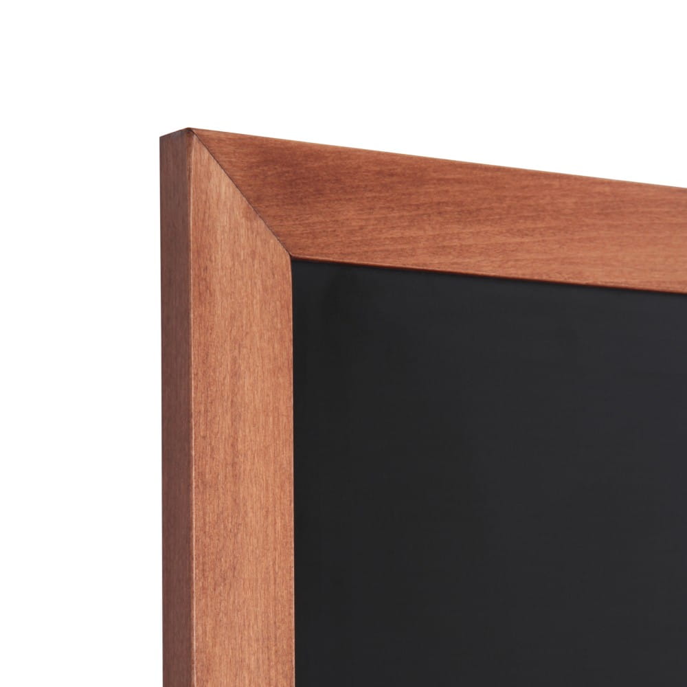 NATURE Chalkboard Light Brown 56 x 150 cm, Wooden Chalkboard with a Black Surface for Writing with Chalk Markers