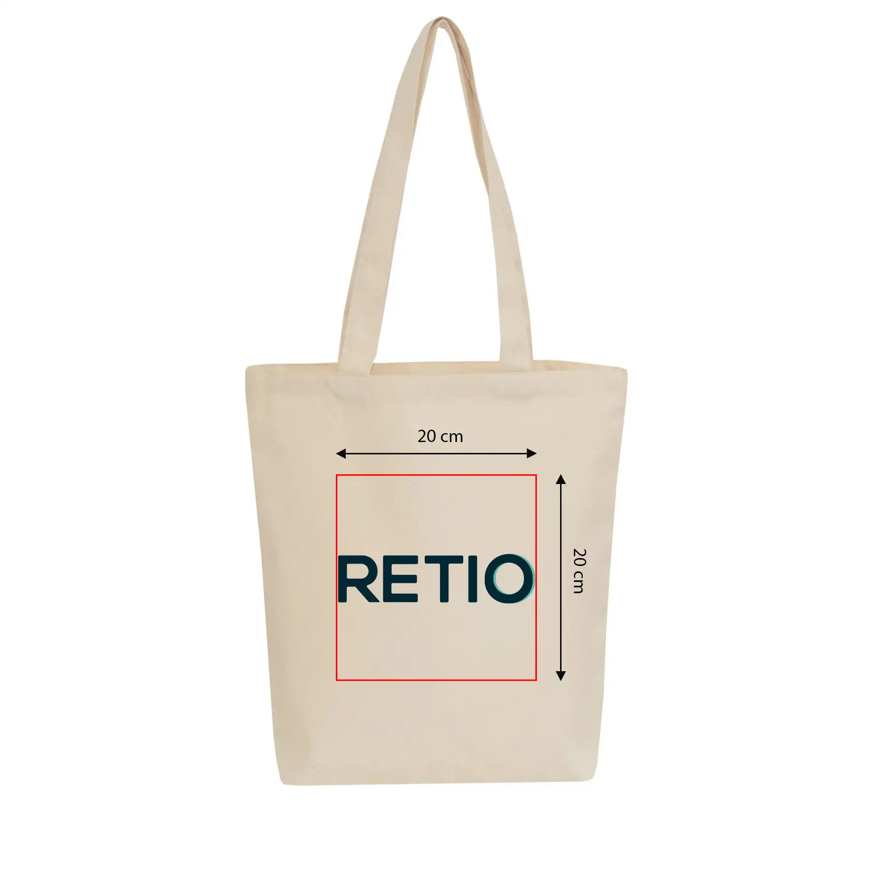 VIENNA Cotton Bag with Custom Print - print area 20x20 cm