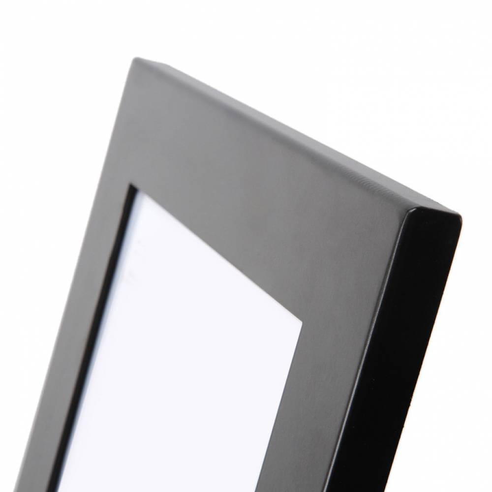 Information Stand with Shelf and Magnetic A4 Pocket – Black