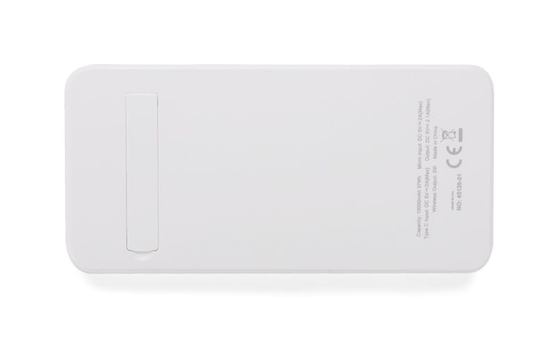 Power bank STAND 10000 mAh biały z logo