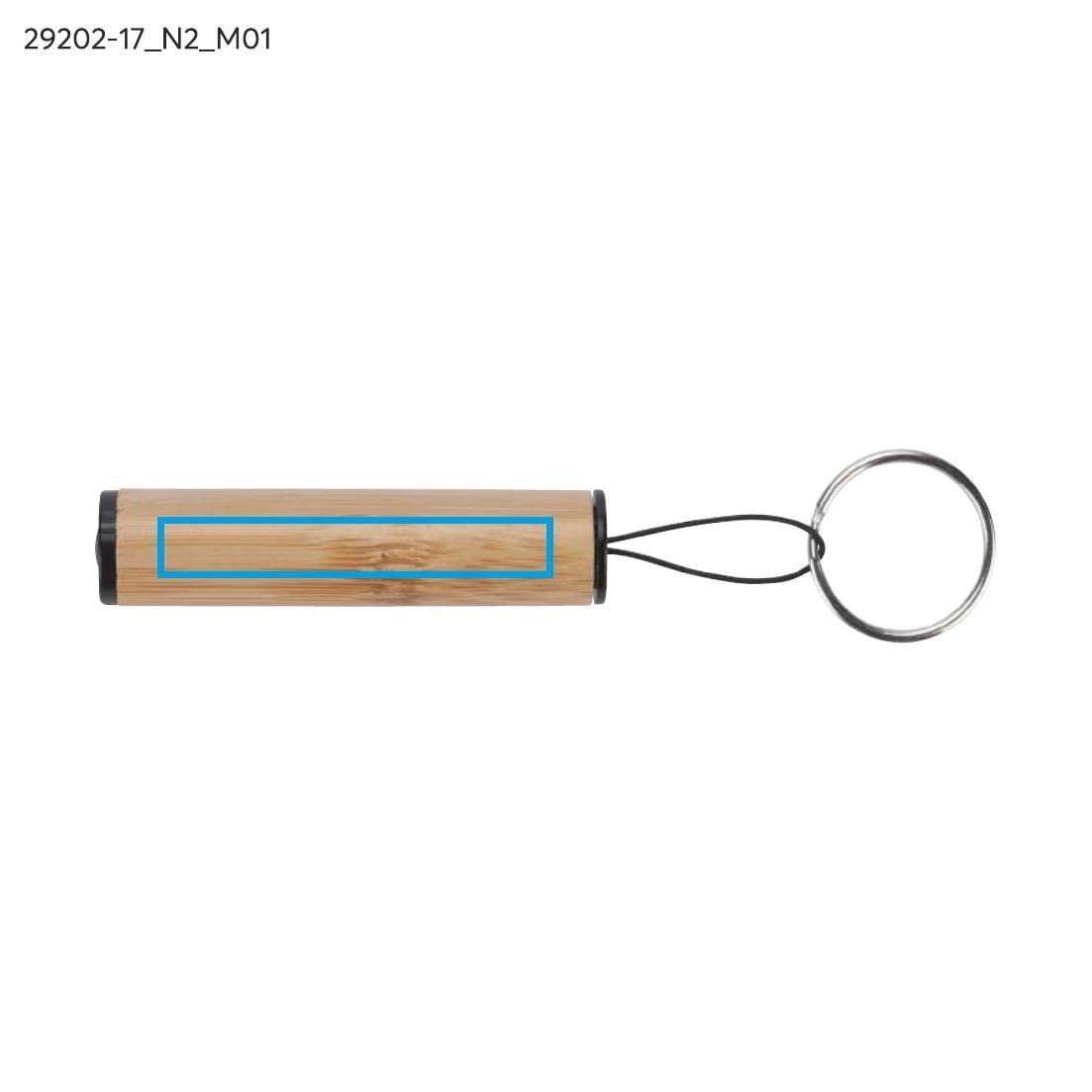 DULO Keychain Flashlight beige (natural) with logo