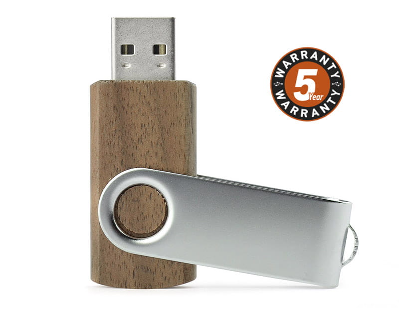 TWISTER WALNUT USB Drive 16 GB brown