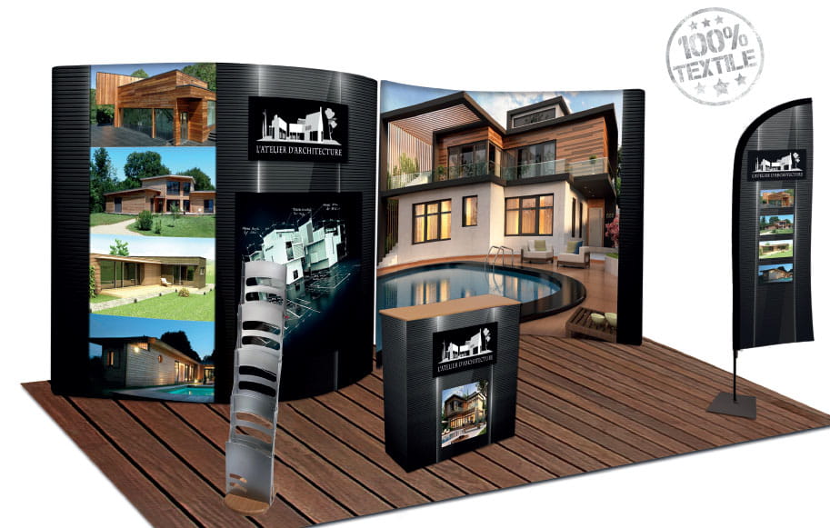 Architecture exhibition set 18m2
