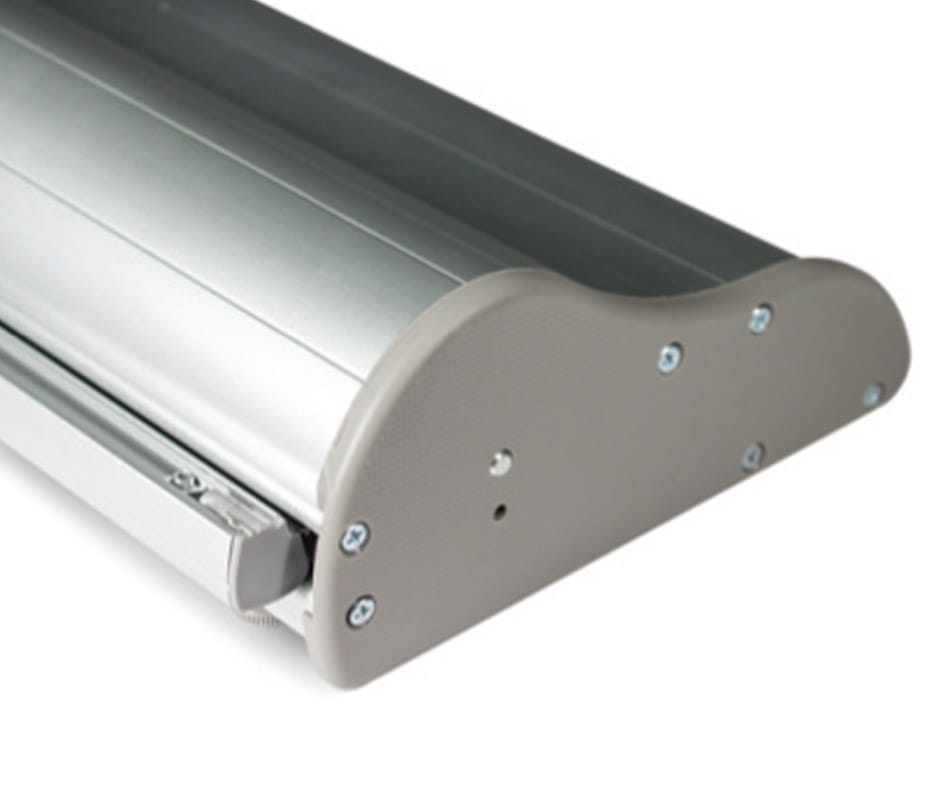 Orient Roll-up 200 x 200 cm rolled advertising stand with a printout