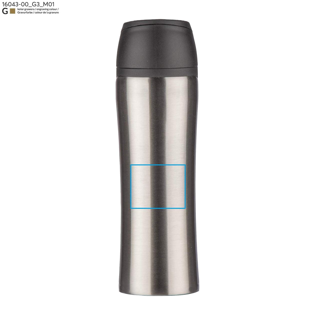 Kubek termiczny MIKE 450 ml srebrny