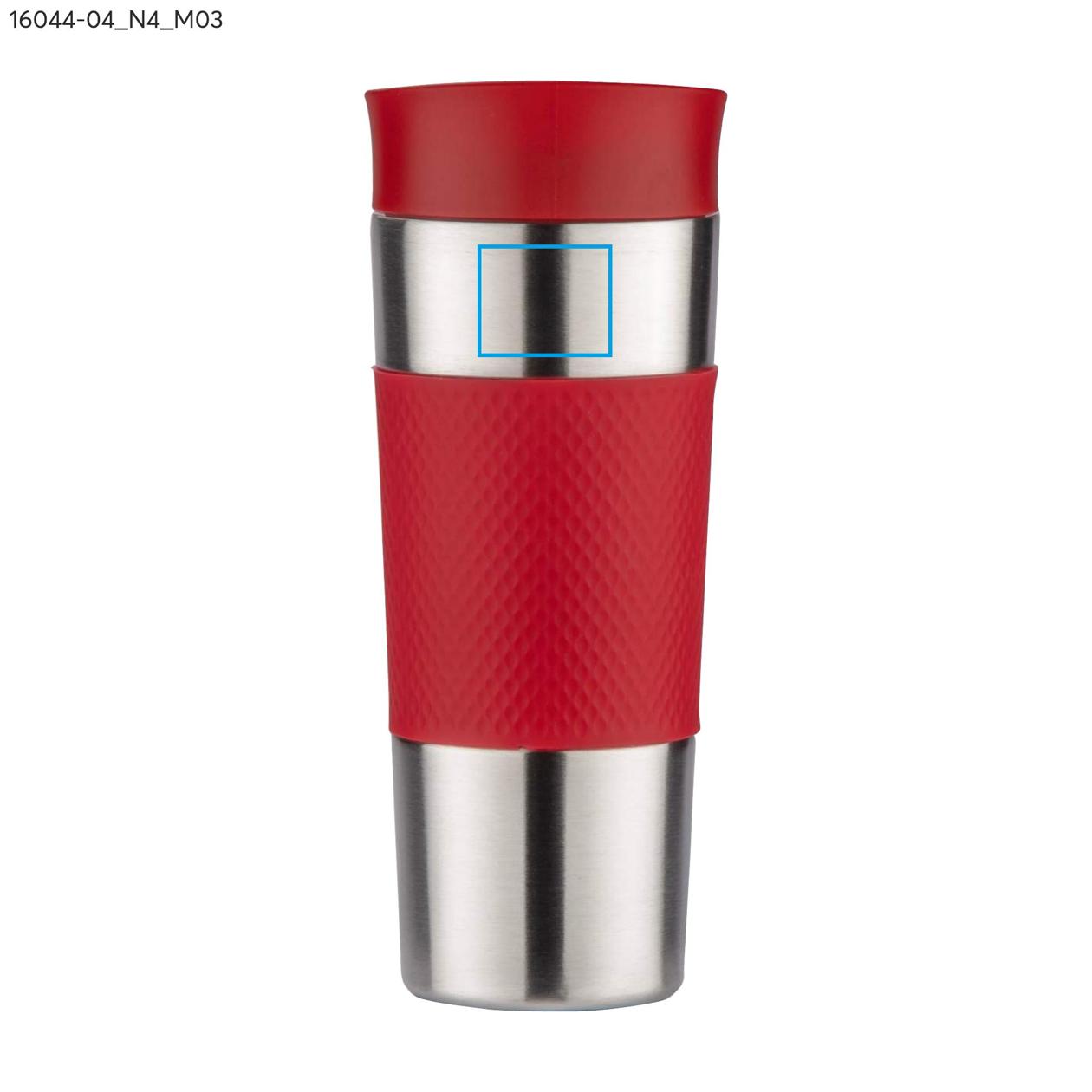 Kubek termiczny RONDE 420 ml czerwony