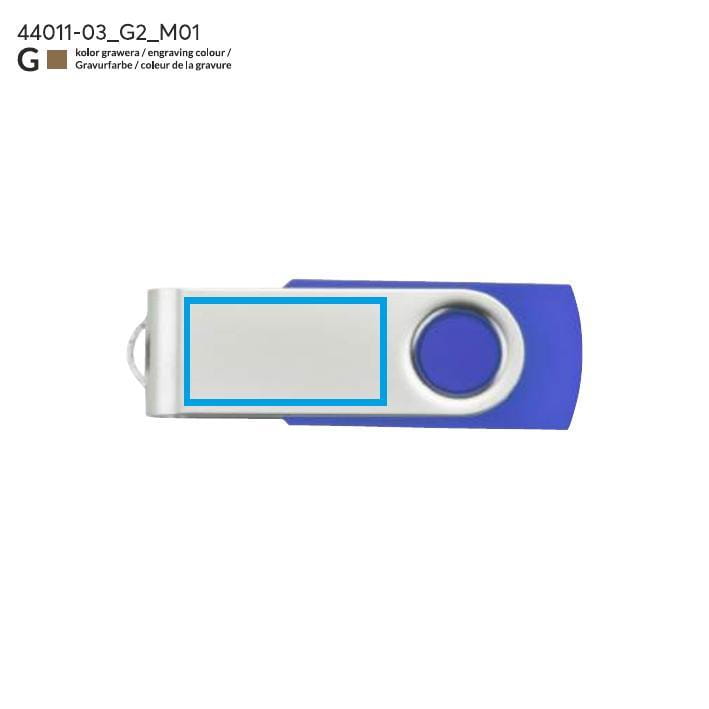 Pamięć USB TWISTER 8 GB niebieski