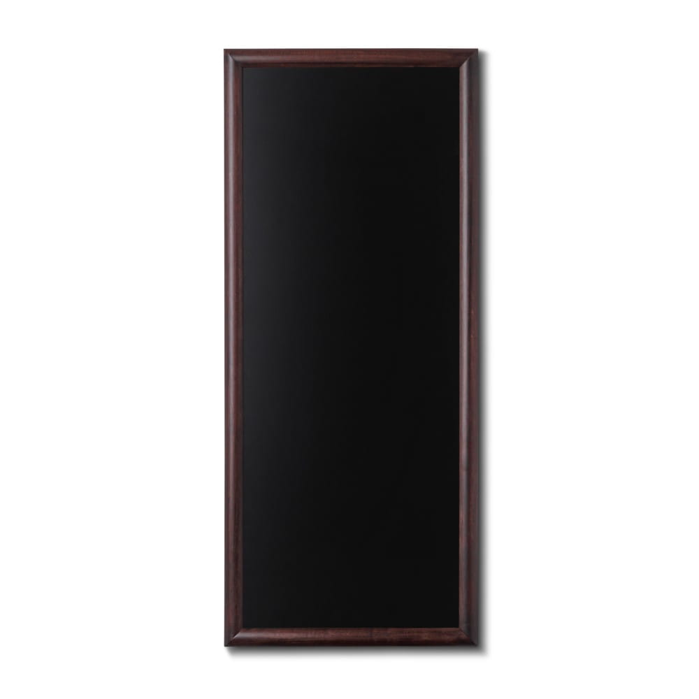 NATURE Chalkboard Dark Brown 56 x 120 cm, Wooden Chalkboard with a Black Surface for Writing with Chalk Markers
