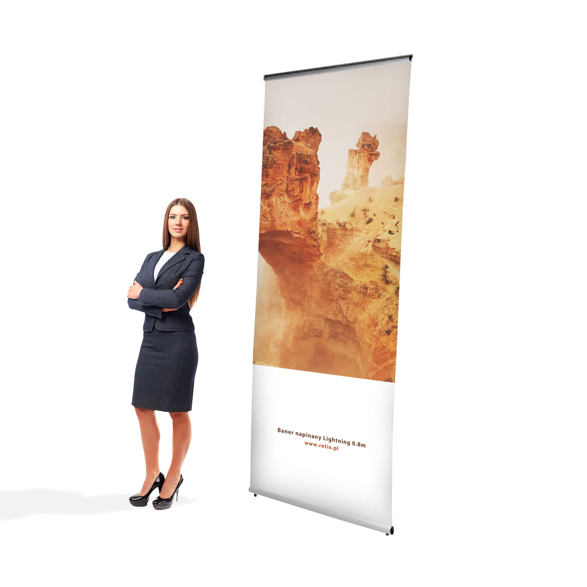 Printout for Lightning Tensioned 800 mm Banner