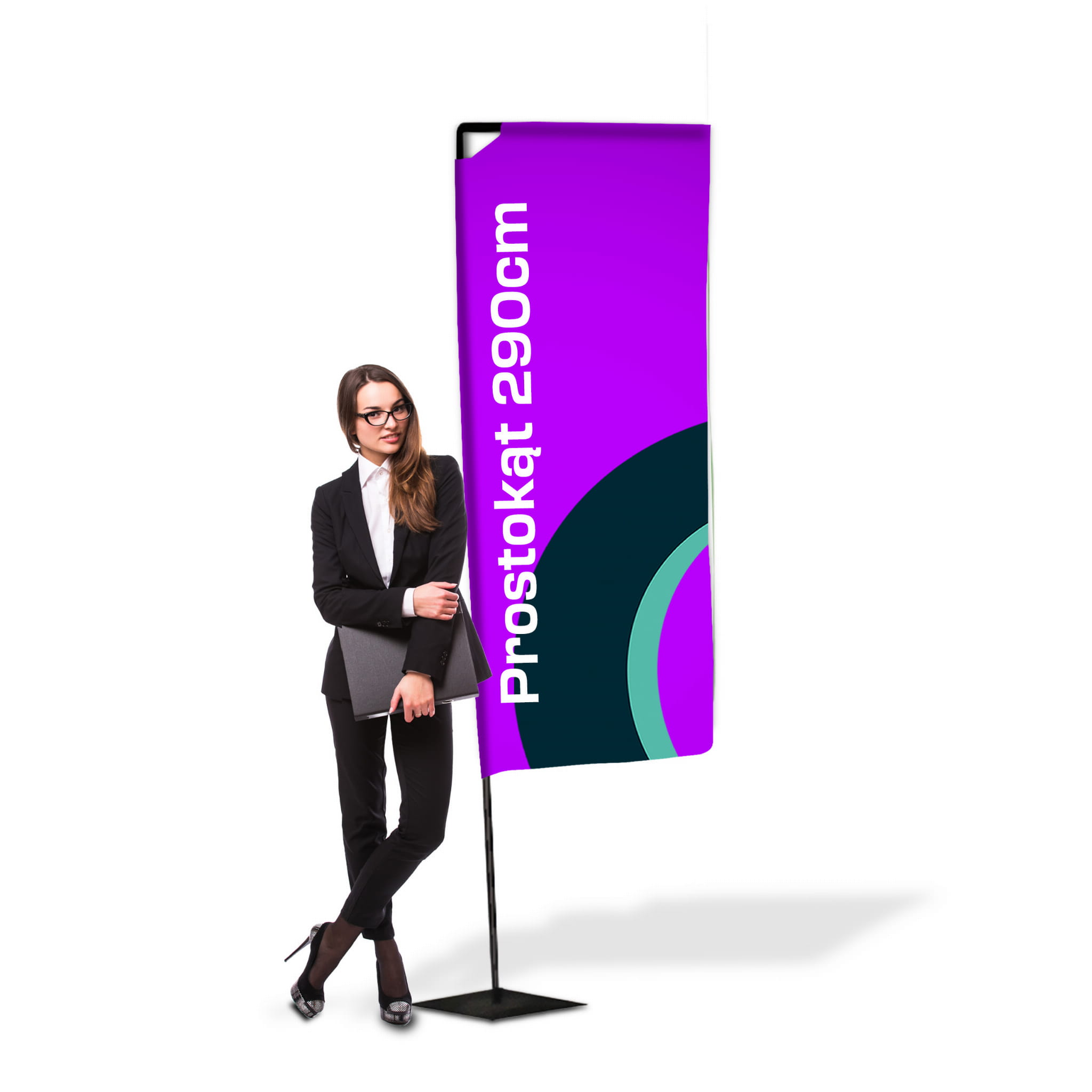 Flaga reklamowa Winder prostokąt 3m