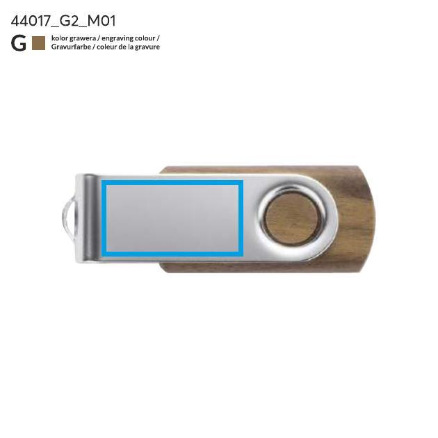 TWISTER WALNUT USB Drive 16 GB brown