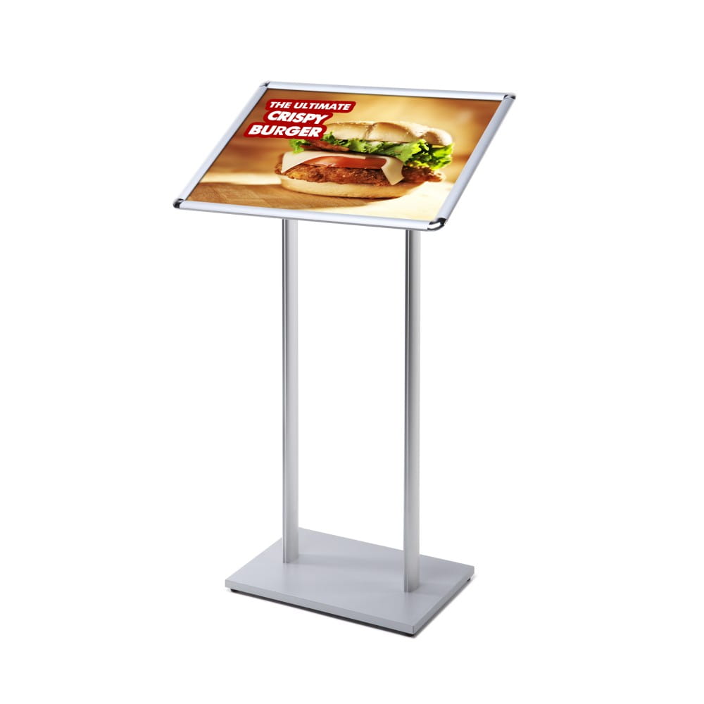 MBARD Menu Stand, A2 Frame Information Display Stand for Restaurant, Gastronomy, Hotel, Poster Stand, Menu Board with Rounded Corners