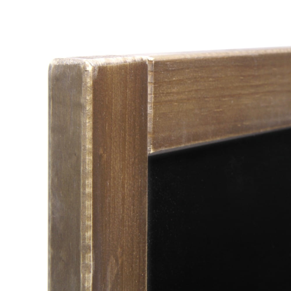 NATURE Classic Chalkboard  Light brown 50 x 60 cm, Wooden Chalkboard with a Black Surface for Writing with Chalk Markers