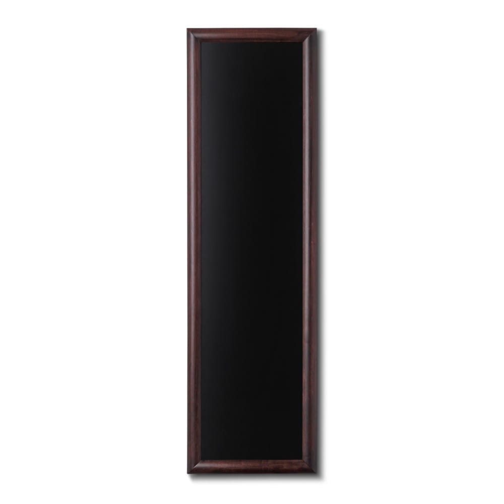 NATURE Chalkboard Dark Brown 40 x 120 cm, Wooden Chalkboard with a Black Surface for Writing with Chalk Markers