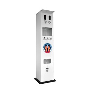 Touchless disinfectant station