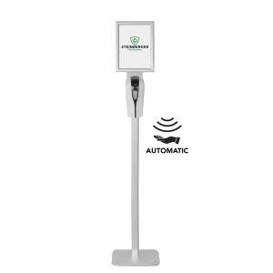 Touchless disinfectant station
