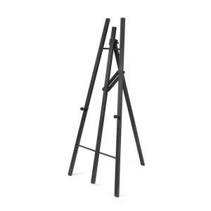 Black Wooden Easel for Chalkboards