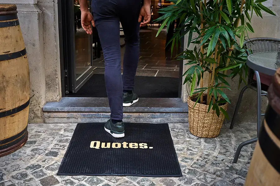 Rubber doormat, floor mat