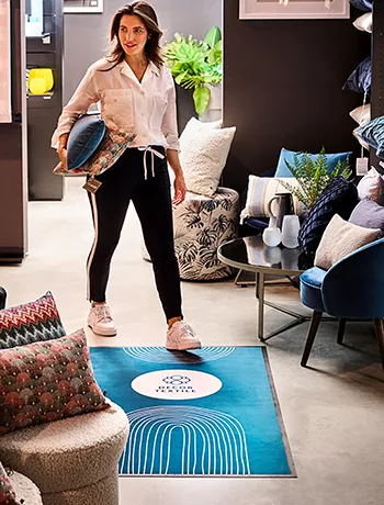 Promotional carpet mat with logo, Promo Star floor mat