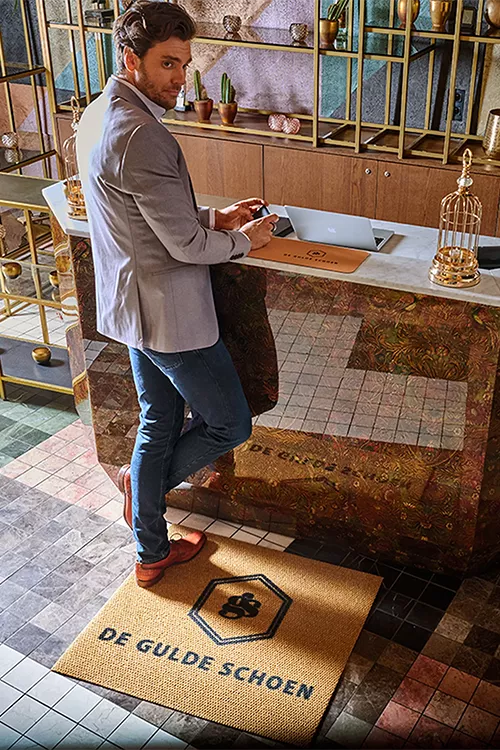 Doormat with logo, Universal Guard Brush floor mat