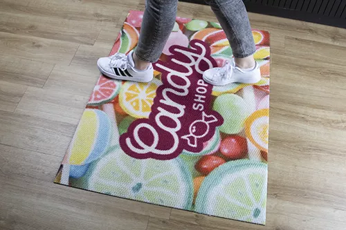 Doormat with logo, Universal Guard Brush floor mat