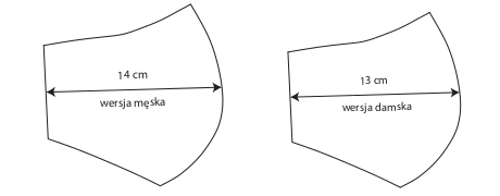 Dimensions of premium cotton masks